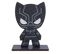 Crystal Art – Kit figurine à diamanter – Black Panther Marvel – Activité manuelle, décor scintillant