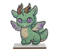 CRYSTAL ART - Kit Figurine à Diamanter - Activité Manuelle de Création et Ludique - Adulte et Enfant - Décoration Scintillante aux Couleurs Assorties - Craft Buddy Smoky Dragon