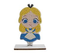 CRYSTAL ART - Kit Figurine à Diamanter - Activité Manuelle de Création et Ludique - Adulte et Enfant - Décoration Scintillante aux Couleurs Assorties - Disney - Alice au Pays des Merveilles