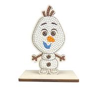 CRYSTAL ART - Kit Figurine à Diamanter - Activité Manuelle de Création et Ludique - Adulte et Enfant - Décoration Scintillante aux Couleurs Assorties - Disney La Reine des Neiges - Olaf