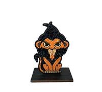 CRYSTAL ART - Kit Figurine à Diamanter - Activité Manuelle de Création et Ludique - Adulte et Enfant - Décoration Scintillante aux Couleurs Assorties - Disney Le Roi Lion - Scar
