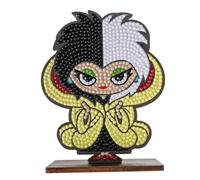 CRYSTAL ART - Kit Figurine à Diamanter - Activité Manuelle de Création et Ludique - Adulte et Enfant - Décoration Scintillante aux Couleurs Assorties - Disney - Cruella