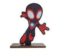 CRYSTAL ART - Kit Figurine à Diamanter - Activité Manuelle de Création et Ludique - Adulte et Enfant - Décoration Scintillante aux Couleurs Assorties - Marvel - Spiderman Miles Morales