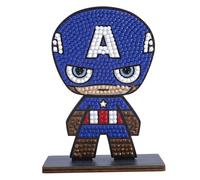 CRYSTAL ART Kit figurine à diamanter Captain America