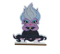 CRYSTAL ART - Kit Figurine à Diamanter - Activité Manuelle de Création et Ludique - Adulte et Enfant - Décoration Scintillante aux Couleurs Assorties - Disney - Ursula
