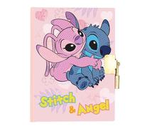 CRYSTAL ART Kit journal intime à diamanter - Disney Stitch et Angel