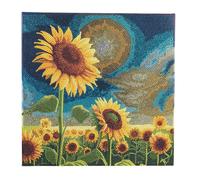 CRYSTAL ART Kit tableau broderie diamant 30x30cm Champs de tournesol
