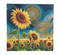Crystal Art Kit Tableau Broderie Diamant 30x30cm Champs De Tournesol