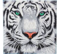 Crystal Art Kit Tableau Broderie Diamant 30x30cm Tigre Des Neiges