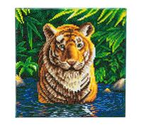 Kit Crystal Art - Tableau Tigre - 30 x 30 cm Multicolore G