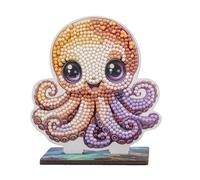 CRYSTAL ART - Octopus, Buddy, CAFGR-31GEN047