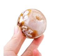 Crystal Ball Cherry Blossom Agate raw Stone ore Mark Home Decoration,25~30mm Gemstone Stone