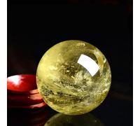 Crystal Ball, Citrine, Round, Figurine, feng Shui Goods, Purification, Luck, Financial, Increase, Business Prosperity,55~60mm Gemstone Stone