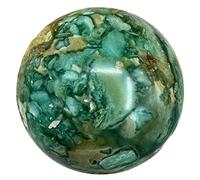 Crystal Ball, Green with Powerful Power Stone Gemstone Stone
