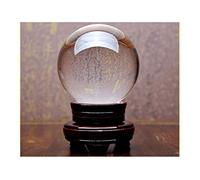 Crystal Ball Multicolor Glass with Base Bracket Feng Shui Auspicious Transfer Fortune-Telling Ornaments Ball(B,6CM)