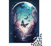 Crystal Ball Puzzle Butterfly Forest 1000 Pièces Papier Recyclé pour Adultes Et À Partir De 12 Ans Puzzle Divertente Cadeau E Activité pour La Maison 52x38cm/1000pcs