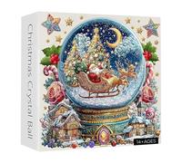 Crystal Ball Puzzle - Christmas Winter Yigsaw Decoration, Scene 3D Game Toy, Ornement de collection saisonnier de l'activité familiale colorée | Puzzle pour la chambre à coucher du foyer au salon déco