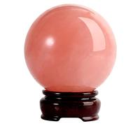 Crystal Ball, Rose Quartz Crystal Ball with Powerful and Quartz for Perception Photography, Crystal ball-3cm