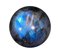 Crystal Ball Sphere Ornament with Stand Crystals and Gemstones for Collecting, Stone Geode Gift Rock and Decoration, Feng Shui, Hand-Made,50mm Gemstone Stone