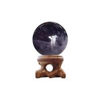 Crystal Ball with Stand - 2" Inches Sphere Balls for Witchcraft and Decorative Gemstone Stone