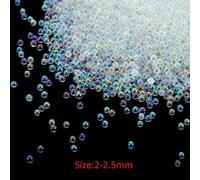 Crystal Beads Glass Balls Rhinestones For Nails Microbead Caviar Filling for Silicone Mold Epoxy Filler 20g