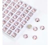 Crystal Beads Round Rhinestone For Clothes Dress Decoration Stone Sew on for Crafts Needlework 8mm 10mm 12mm