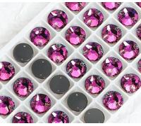 Crystal Beads Round Rhinestone For Clothes Dress Decoration Stone Sew on for Crafts Needlework 8mm 10mm 12mm
