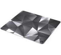 Crystal Black L Mouse Mat 450 x 400 mm L,Smooth Mouse Guide,Printed Edge,Non-Slip Rubber Base,Stylish Design