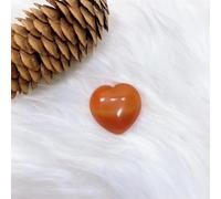 Crystal Carnelian Heart Shaped Crystal Crystal Quartz Carnelian Home Decoration Ornament Gift (Color : Red Agate 30MM, Size : 1PC)