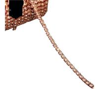 Crystal-Castle 10 Yard Rhinestones Trim Stone Cup Chain Gold Diamond Strass Decorative Applique Crystal Trimmings For Dresses(Crystal-Pink,10YARD ROLL_SS8)