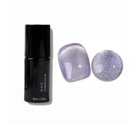 Crystal Cat Eye - Vernis à ongles gel scintillant pour filles - Brillance longue durée - DIY Nail Art pour salon - Manucure scintillante tendance - Modélisation créative - Gel Nail Builder - 15 ml (E)