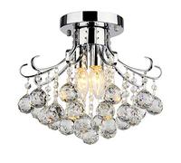 Crystal Chandelier, Crystal Light Contemporain, éclairage de, luminaires Goutte de Pluie, plafonnier à Chasse d'eau, pour la Chambre, Couloir, Bar, Cuisine, Salle de Bain