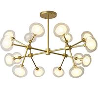 Crystal Chandeliers 16 Lights Sputnik Chandelier Modern Lighting Fixture Compatible with Bedroom,Hallway,Bar,Kitchen,Bathroom,Dining Room, Rétro