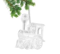 Crystal Christmas Ornaments, Transparent Acrylic Hanging Decorations for Home Tree or Party Decor, Elegant Clear Ornaments for Bathroom Bedroom Hallway Office or School Thanksgiving Displays