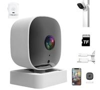 Crystal-Clear 2K Security Camera with Color Night Vision, Recognizeknow Camera, 2.4ghz Wi-FI Connection, 24/7 Recording and Smart Alarm, Easy Installation, Professional Yard Guard (16G)