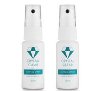 Crystal Clear® Spray Anti-buée Efficace et Durable - Fabriqué en Europe - Anti-Fog Spray - 2 x 30 ML - Spray Anti-buée pour Lunettes de Natation et de plongée
