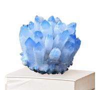 Crystal Cluster Decorative Centerpiece - Aesthetic Natural Mineral Stone | Specimen for Meditation & Yoga | Healing Ornament for Bedroom, Living Room | Gemstonee Home Decor & Spiritual Energy