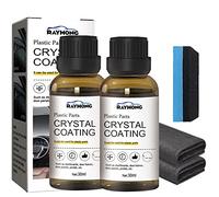 Crystal Coating for Car, Plastic Parts Crystal Coating, Long Lasting Car Plastic Parts Care Agent, Plastic Parts Refurbish Agent (2 Pcs)