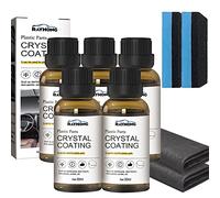 Crystal Coating for Car, Plastic Parts Crystal Coating, Long Lasting Car Plastic Parts Care Agent, Plastic Parts Refurbish Agent (5 Pcs)