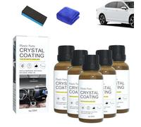 Crystal Coating for Car Plastic Parts, Crystal Coating Refurbish Agent, CrystalCoat Reviver, Scratch Remover for Interior & Exterior, Car CeramicCoating (5pcs)