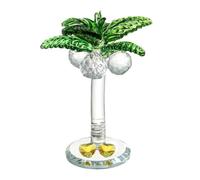 Crystal Cocònūt Tree Statue, Vivid Crystal Statue Ornament in Cocònūt Tree