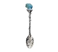 Crystal Coffee Spoon Crystal Vintage Alloy Carved Design