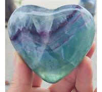 Crystal Colored Fluorite Ornaments, Heart-Shaped, Powerful Gifts Home Decor(10pc) Gemstone Stone