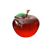 Crystal - Creative Holiday Craft Decoration, Christmas Ornament | Car Interior Dashboard Display to Give Birthday Presents Red Glass Fruit Sculpture Home Office Decor