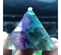 Crystal Crystal Fluorite Quartz Stone Chakra Aura Crystal Point Energy Decoration Homestone Gemstone Crafts Handmade Home Decor (36-40 mm)