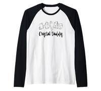 Crystal Daddy - Black and White - Yoga & Meditation Crystal Manche Raglan