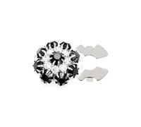 Crystal Detachable No Sew Buttons Clips For Ladies Shirt Blouse Dress Cuff-links Jewelry Decoration pour la couture(Black)