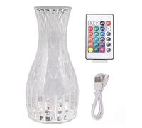 Crystal Diamond Lampe Petal Rose Light and Shadow Diamond tactile Lamps RGB16 Couleur ajusté Lumière de nuit pour la chambre Dorme Dorme décorations de Noël Couple Couples Famille