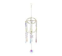Crystal Dream Catcher Wind Chimes Window Hanging Prisms Garden Backyard Ceiling Room Decor Christmas Housewarming Birthday Gift for Girls