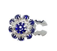 Crystal Embellishment Buttons - 12mm Detachable Rhinestone Flower Covers for Stylish Decoration, Durable Flat Back with Versatile Diy Use for Clothing Accessories, Fashion Jewelry Component